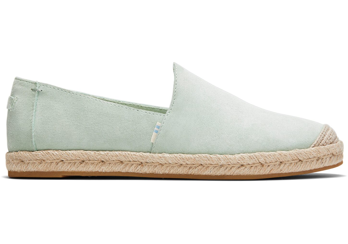 Toms Nubuck Pismo - Womens Alpargata Espadrilles - Mint - NZ - 568794UXA